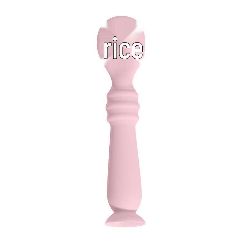 Infant Silicone Bent Spoon for Learning To Eat and Drink