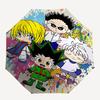 1pc Hunter x Hunter Chibi Characters Umbrella, Automatic Opening, Foldable Design, Iron Frame, Outdoor Use, Gift for Fans, Travel, Daily Use, Festival