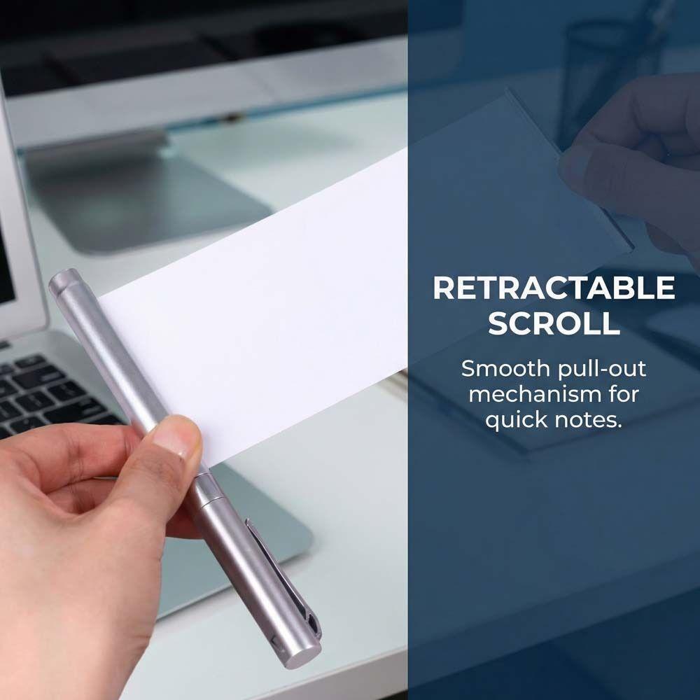 Exams and Notes Retractable Invisible Pen Secret Information Educational Pull Paper Pen Neutral Pen Black Notes Paper Pen