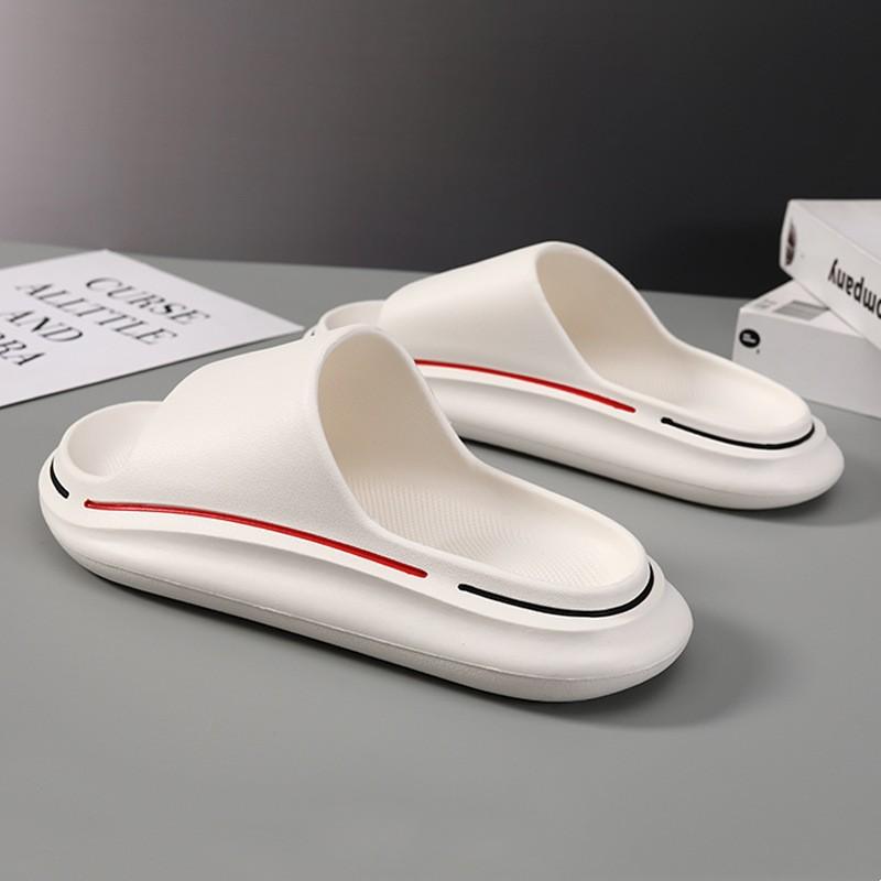 2024 Новые мужские тапочки для верхней одежды Противоскользящие устойчивые к запаху прочные мягкие удобные домашние тапочки 36-37 белый 1598₽