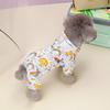 New Cartoon Cloud Four-Legged Dog Raincoat for Small Dogs - Teddy Bichon Pet Apparel
