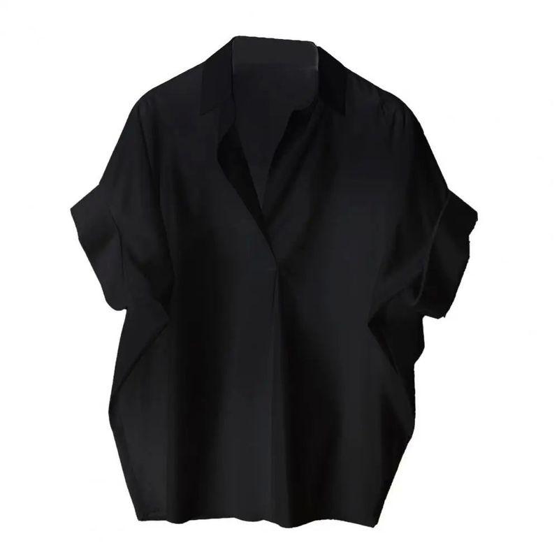 

Cross V-neck Short Sleeve Shirt for Women Cross V-neck Short Sleeve Shirt black XL