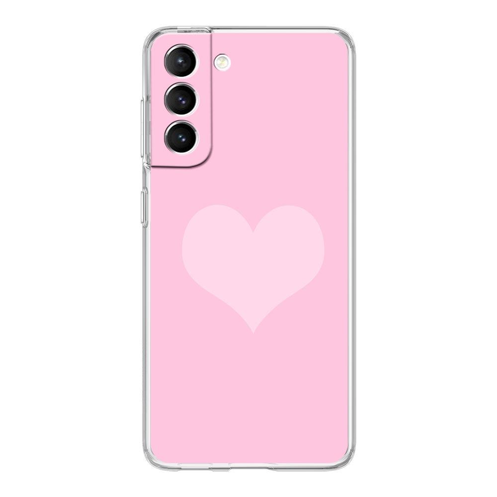 Gold Pink Rose Glitter Hearts Clear Phone Case For Samsung Galaxy S23 S22 5G S20 Ultra S21 FE 5G S10E S9 S8 S10 Plus Soft Cover