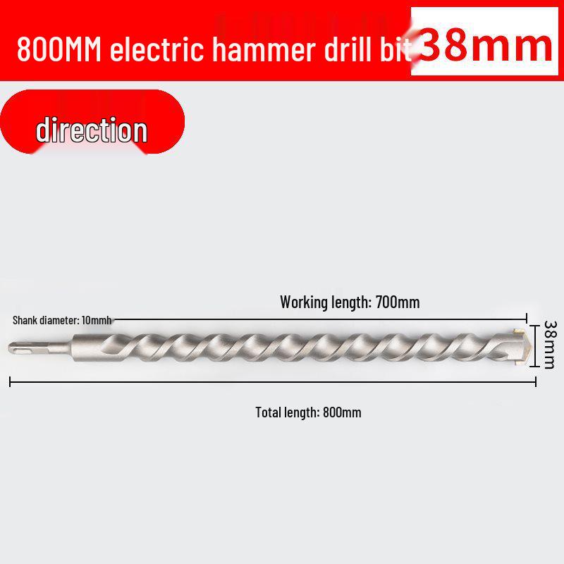 Two-Groove Round Handle & Four-Square Handle Concrete Hammer Drill Bit