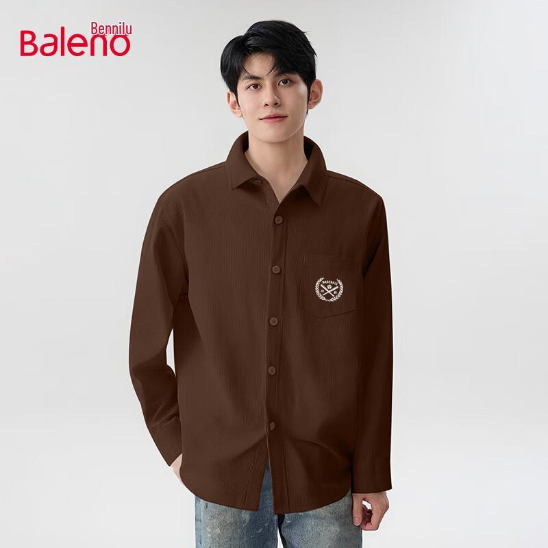 Baleno Men's Corduroy Long Sleeve Overshirt