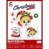 DIY  Diamond Micro Particle Building Block Santa Claus Socks Party Style Cartoon Character Christmas Toys for Children Gifts