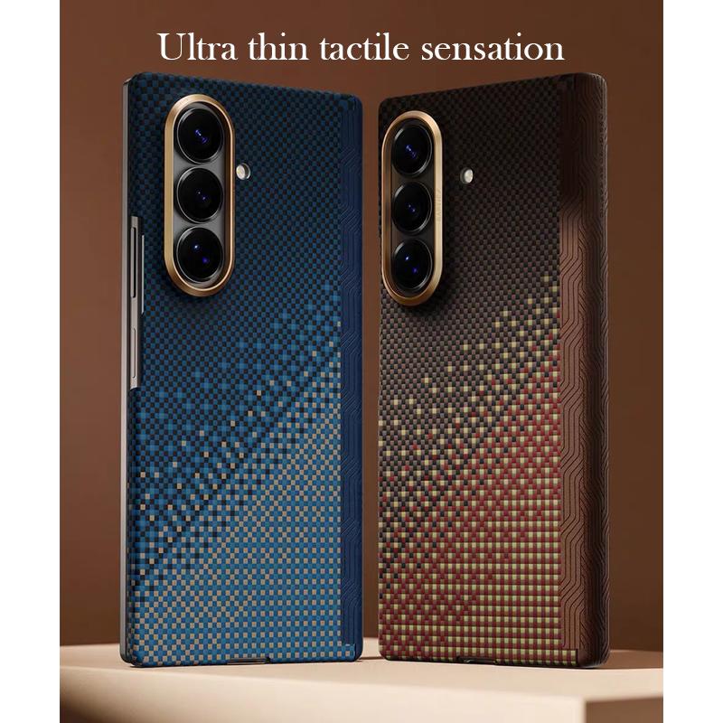 DEFENSE Carbon Fibre Case For Samsung Z Fold 8 Kevlar Wireless Charging Back Cover Case for SAMSUNG Z FOLD 8