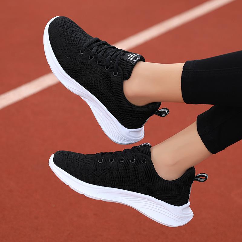 Fashion Fashion Women's New Versatile Casual Shoes 2025 Summer Platform Soft Sole Jogging Strap Mesh Travel Lightweight Vulcanized Shoes