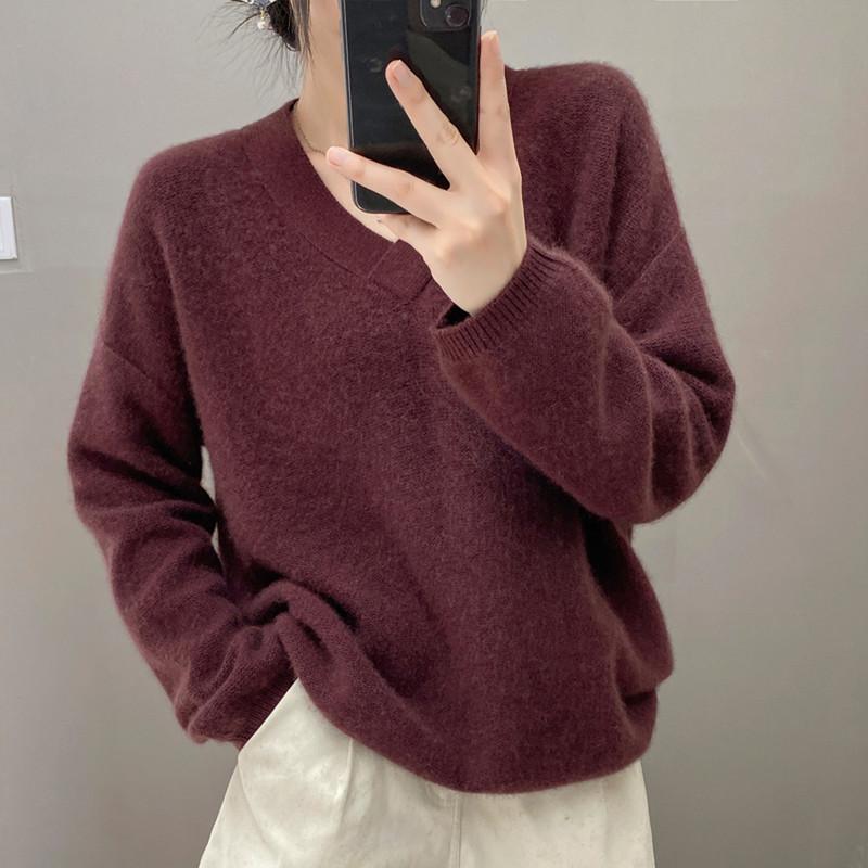 Qinghe 100% Pure Cashmere Women's Sweater - Ultra Soft Luxury Winter Pullover