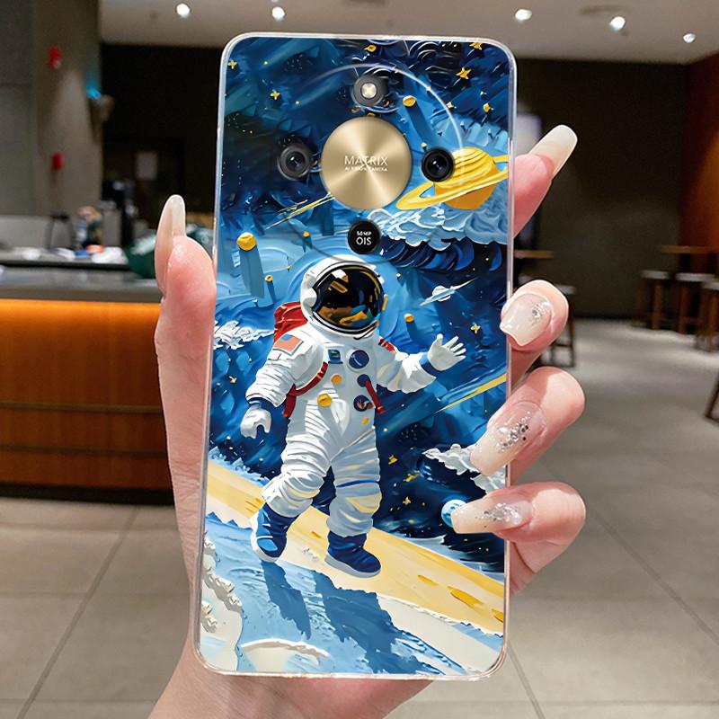 Casing For Honor X9d Case 5G Aesthetic Fashion Cute Cat Cartoon Soft Silicone Back Cover HonorX9d X 9d 5G Transparent Phone Case