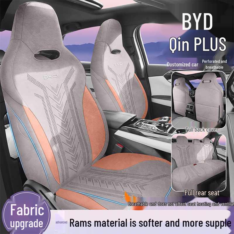 BYD Breathable, Wear-resistant Ramses Qin Plus Seat Cover for Four Seasons - EV/DMI Special Cushion.