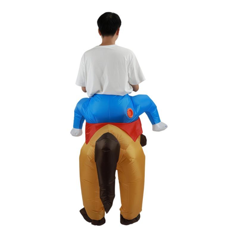 Disfraz Inflable de Caballo Divertido para Festivales y Actuaciones