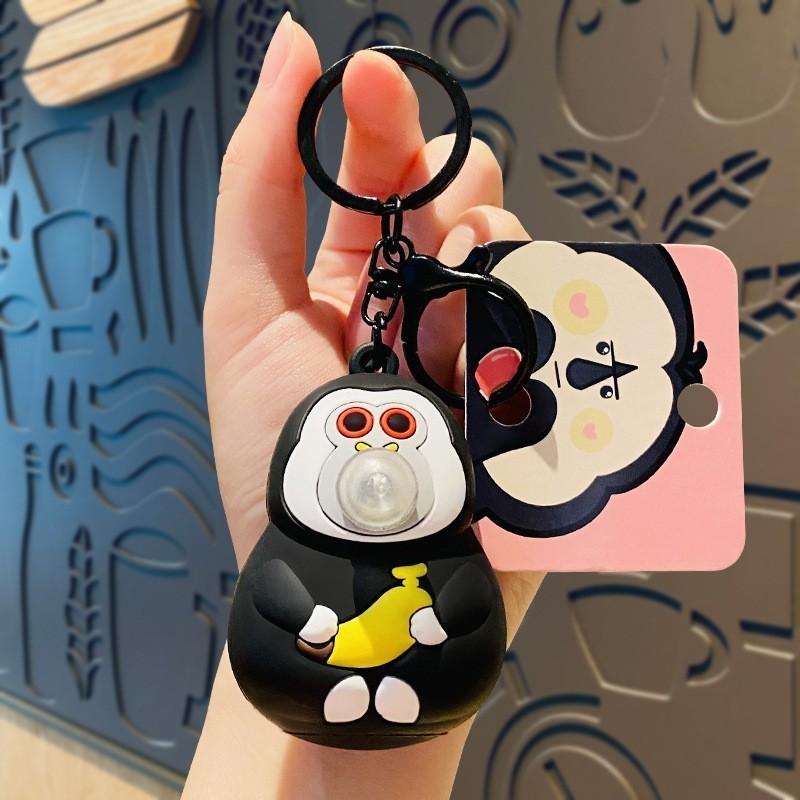 Cute Cartoon Silicone Capybara Keychain Stress Relief Toy Perfect For Gifting