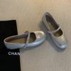 2025 summer new soft-soled ballet shoes pearl flat-soled word with Mary Jane versatile fashion shoes women