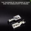 4.8mm Crimp Terminal Male Spade Connector Wire Crimp Terminal Block Kit With Insulating Cover For Car Scooter Boats