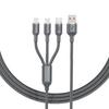 3-in-1 100W Cables 6A Fast Charging USB To Type-C Micro Wire Data Cord For Samsung Xiaomi iPhone Quick Charge USB Type C Cable