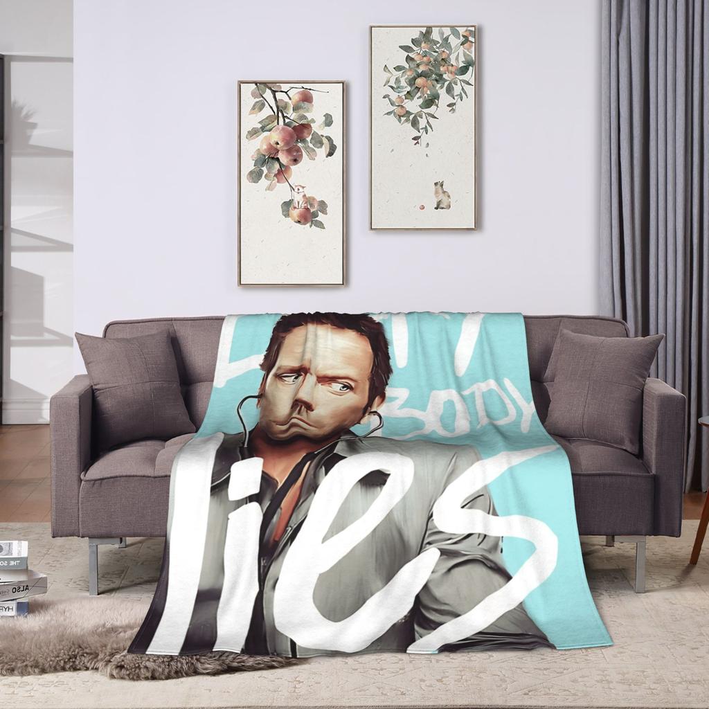 Doctor House Blanket Quality Warm Throw Blanket Winter Boy Girl Couch Bed Print Bedspread