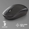 Souris optique sans fil - ngs - fog pro black - 1000 dpi - boutons silencieux - nano usb