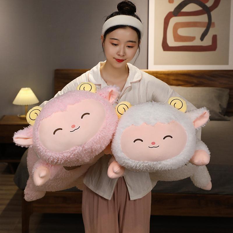 Lying Sheep Pillow Plush Toy Alpaca Doll Girls Sleeping Leg Long Pillow Children's Muppet Doll