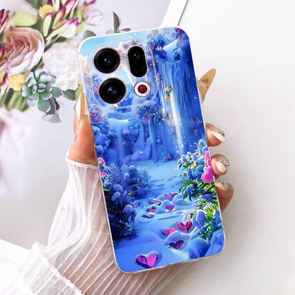 Clear For Oppo Find X9 Case Cover Cute Cat Fashion Butterfly Luxury Painted Soft Casing For Oppo CPH2797 PLJ110