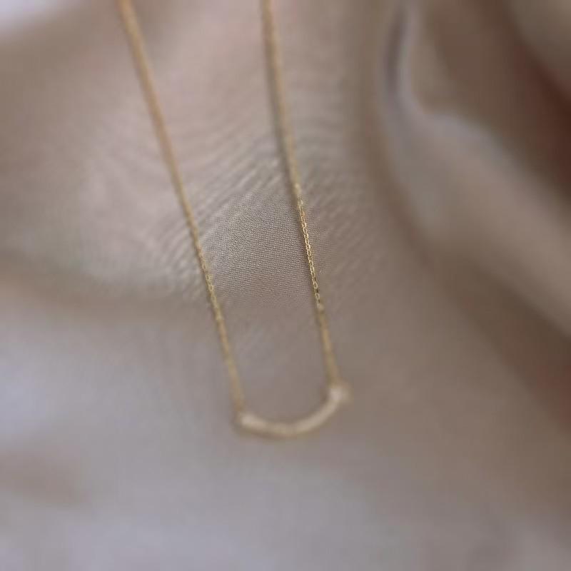 

Mori Girl Diamond Smiley Face Choker Necklace - Korean Style