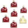 16 Styles KC Gold Drop Oil Fresh Flower Valentine's Day Pendant Charms - Premium and Creative Ornaments