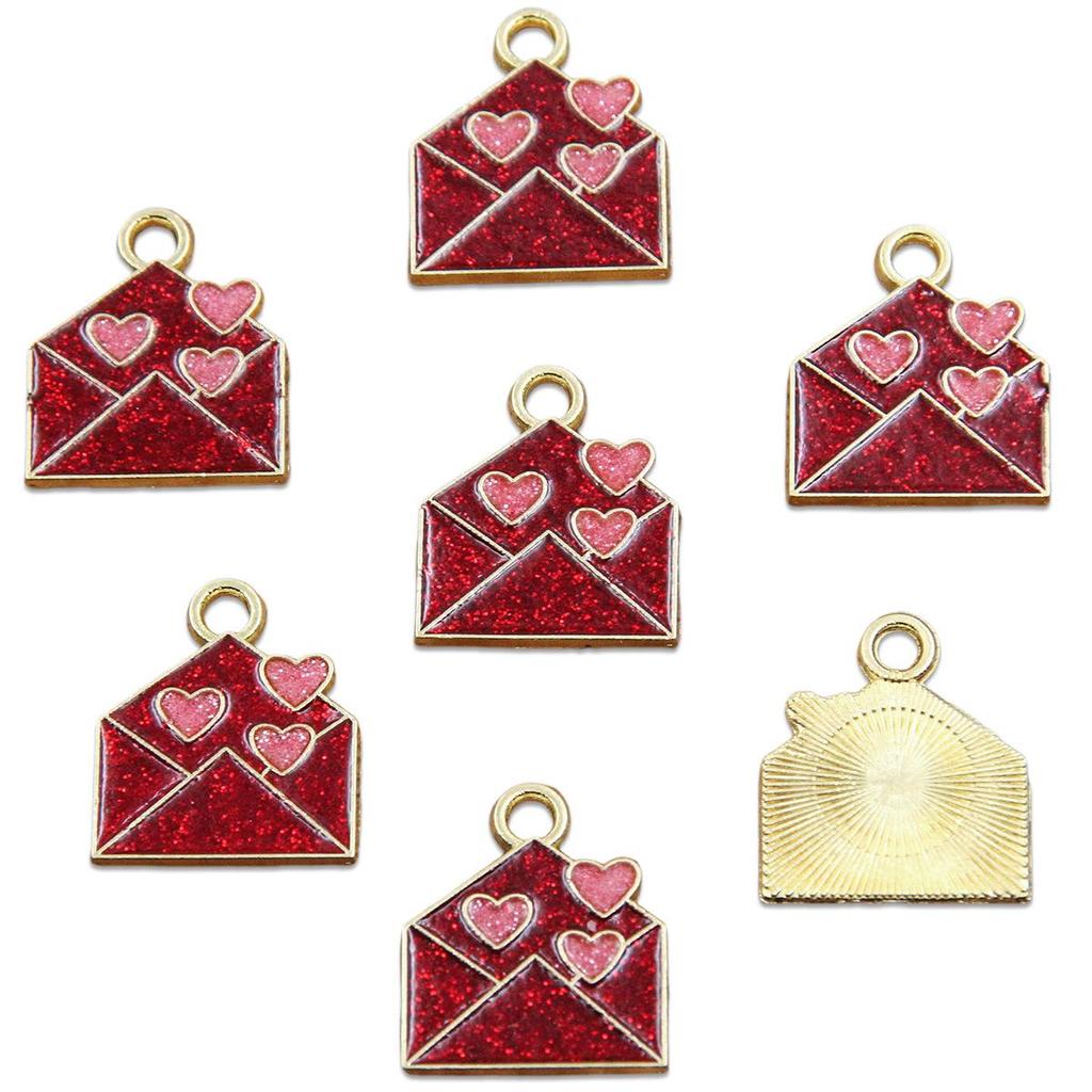 16 Styles KC Gold Drop Oil Fresh Flower Valentine's Day Pendant Charms - Premium and Creative Ornaments