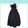 Retro Style Medieval Drawstring High Waisted Bow Dress Stage Outfit Performance