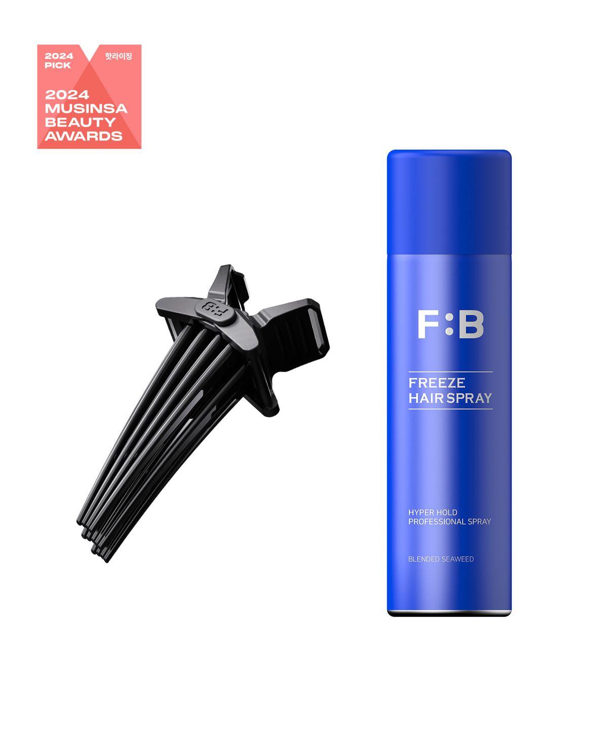 SET FORBUTE Hair Volume Pincher M + Freeze Spray 200ml