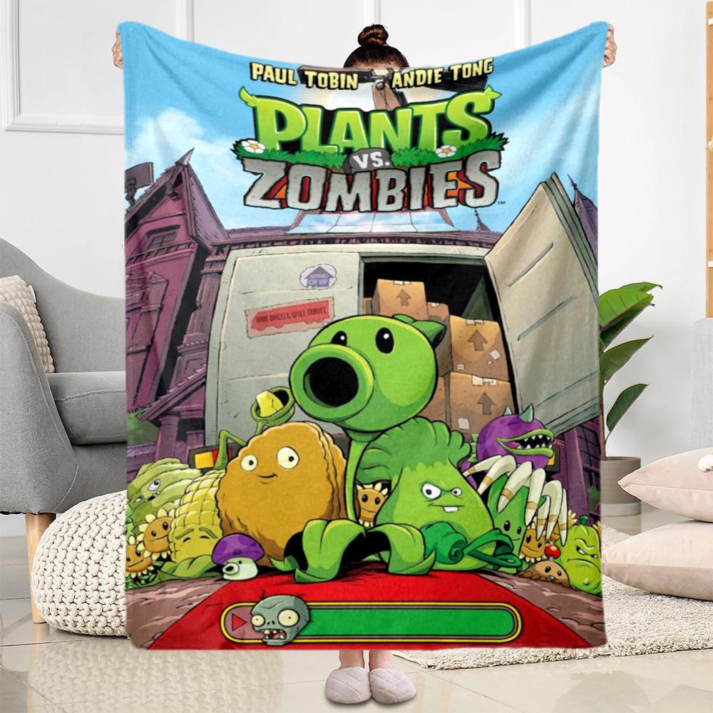 Plants vs. Zombies blankets Suitable for sofas, travel, living rooms also a good gift for friends and family Suitable for all seasons.