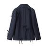 Elegant European & American Style Women's Casual Bow Suit Jacket