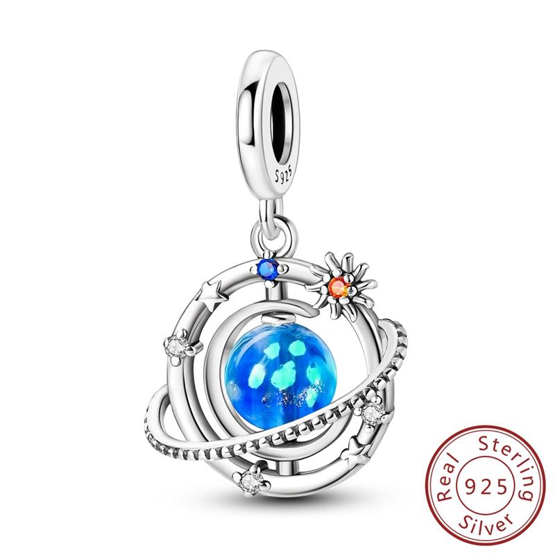 100% Copper Devil'S Eye Glowing Firefly Pendant Charms Beads Fit Original Mula Necklace Bracelet Women Jewelry