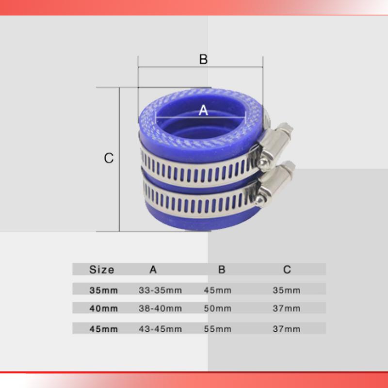 35 40 45 Mm Motorcycle Carburetor Rubber Adapter Inlet Intake Pipe For MIKUNI KEIHIN KOSO PWK Carburetor Motocross Accessories
