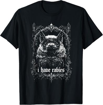 I Have Rabies Bat Grunge Y2k Vintage 90s T-Shirt
