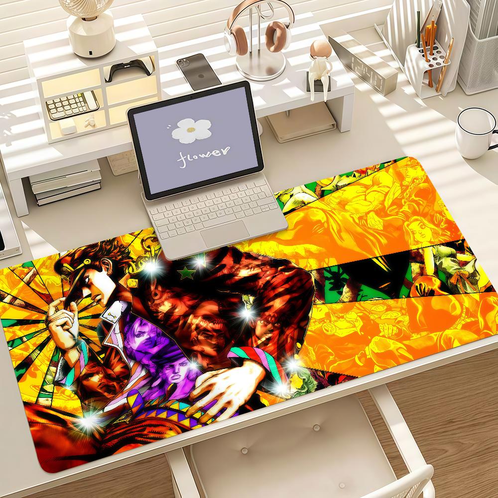 Anime J-JoJo Jolyne Cujoh Mouse Pad Anti Slip Rubber Edge Locked Thickened Laptop Gaming Desk Mat