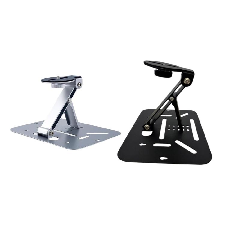 Metal Projector Stand Portable Foldable Adjustable Height Secure Base For Desktop/Wall Mount/Suspend Placement