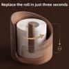 Large Capacity Tissue Storage Box Natural Wood Retro Napkin Holder Paper Roll Rack  Dining Room