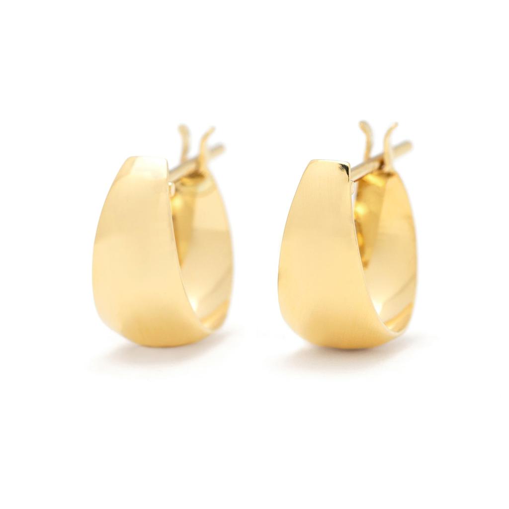 ESTELLE [Official] Women's Hoop Earrings, 18K Yellow Gold, 0202-3387-0019-0000