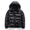 New Korean style glossy wash-free down jacket short couple fashion trend retro loose thickened white duck down winter jacket