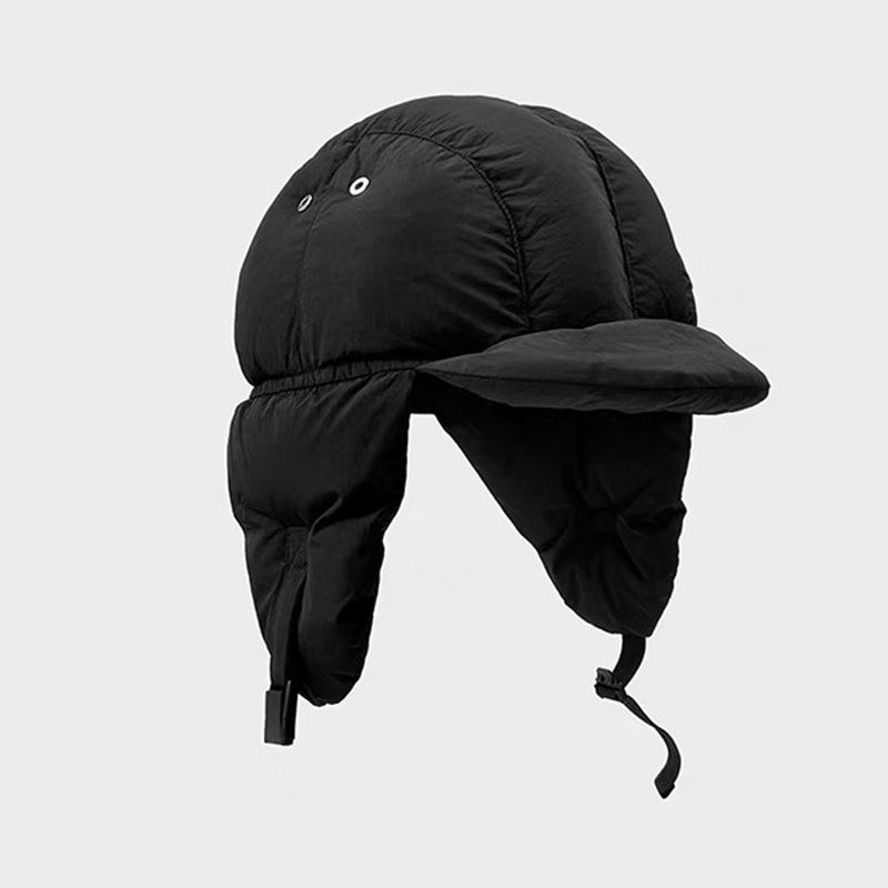 Boné leve de algodão Lei Feng para homens e mulheres, proteção auricular quente para o inverno, boné de piloto e motociclista, boné de veludo espesso