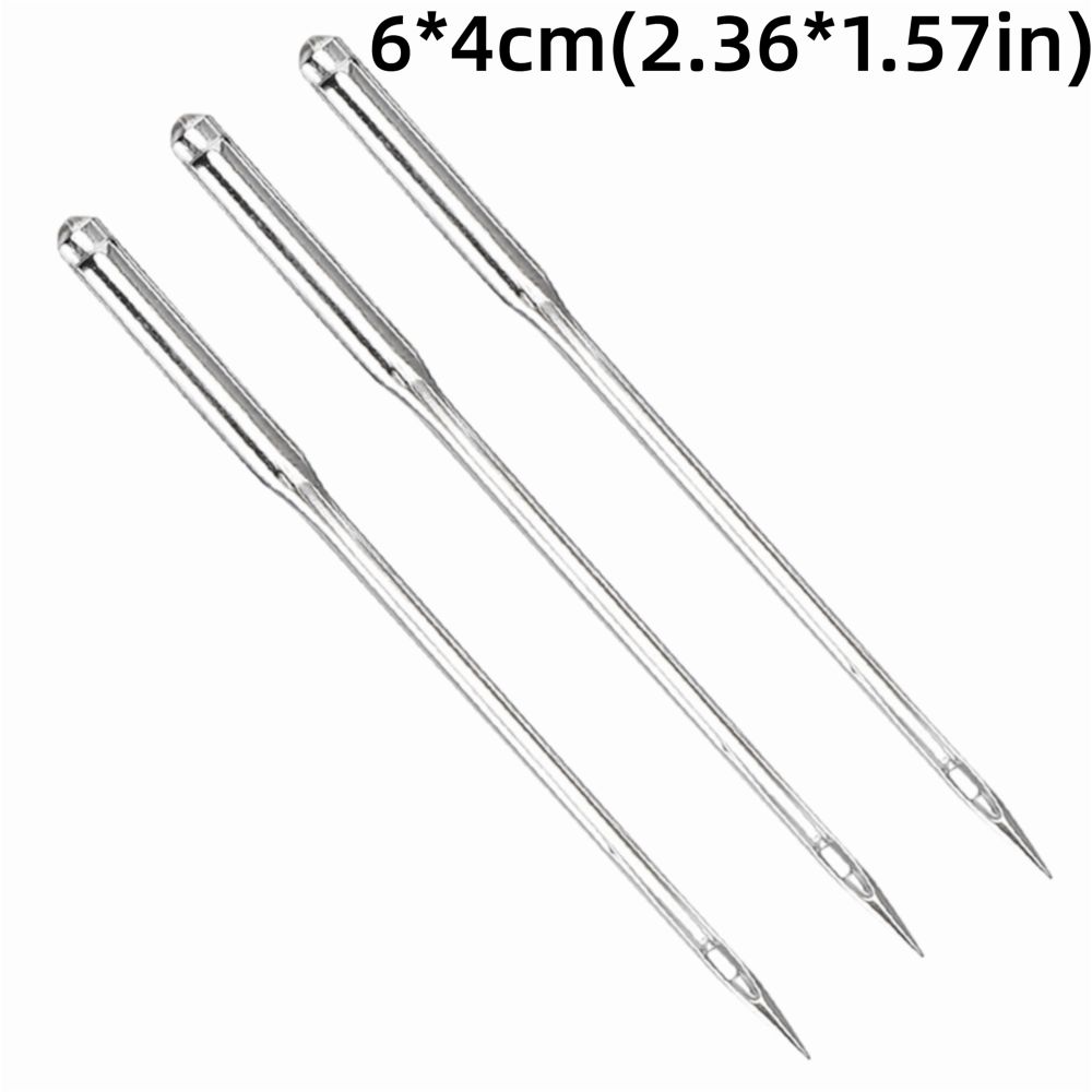 100Pcs Metal Sewing Machine Needle Industrial Grade Smooth Stitching Steel Sewing Needle Precision Ground Heavy Duty