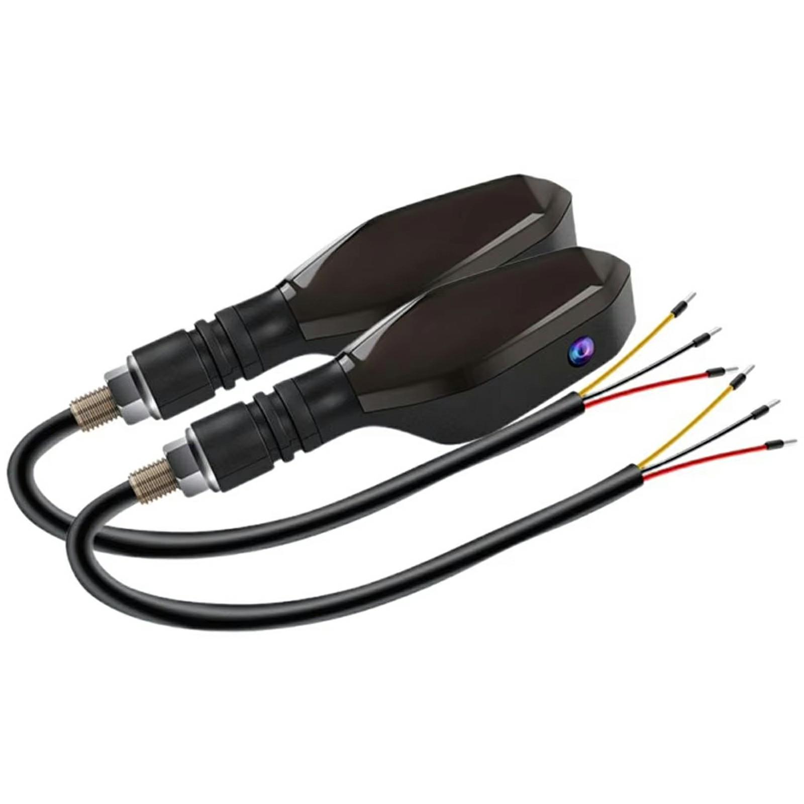 

2 шт. Мотоциклетний світлодіодний проєкційний покажчик повороту, лампа попередження підсвічування землі для електромобілів Type A