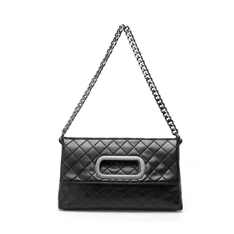 Diamond Women's Underarm Bag Women's New Large Capacity Chain Diamond Folding Bag Crossbody Single Shoulder Handbag