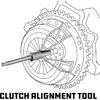 10PCS Universal Clutch Aligning Tools Kit Clutch Aligner Hole Corrector Tools with 8 Collects Ranging 11~25mm Automotive Tools