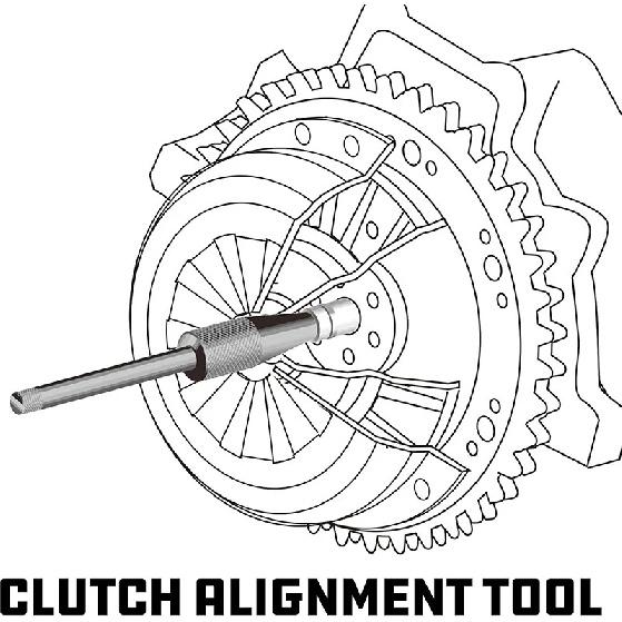 10PCS Universal Clutch Aligning Tools Kit Clutch Aligner Hole Corrector Tools with 8 Collects Ranging 11~25mm Automotive Tools