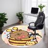 1pc Bee-Capybara Chair Carpet for Office, , Non-slip Carpet, Very Suitable for Offices, farmhouses,Outdoor Carpet Yy251120062