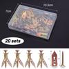 20/100set Self Drilling Drywall Anchors with Screws Expansion Nail Heavy-Duty Metal Wall Anchors Self-Tappe Screw Fixing Tools