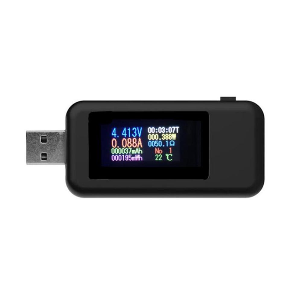 Tester USB DC Digitale 10 in 1 Corrente 4-30V Voltmetro Temporizzatore Amperometro Monitor Digitale