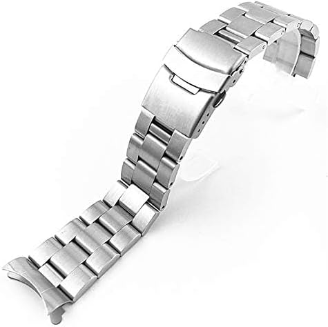 22Mm stainless steel strap diving three-bead safety buckle strap including tools black