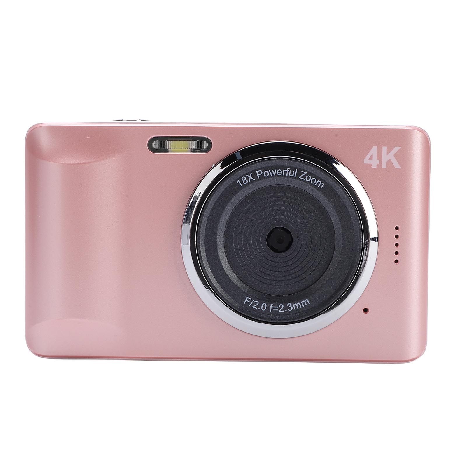

Digital Camera 4K 64MP 2.8 Inch Display Autofocus 18x Digital Zoom Camera with Flash for Travel Life Recording рожевий